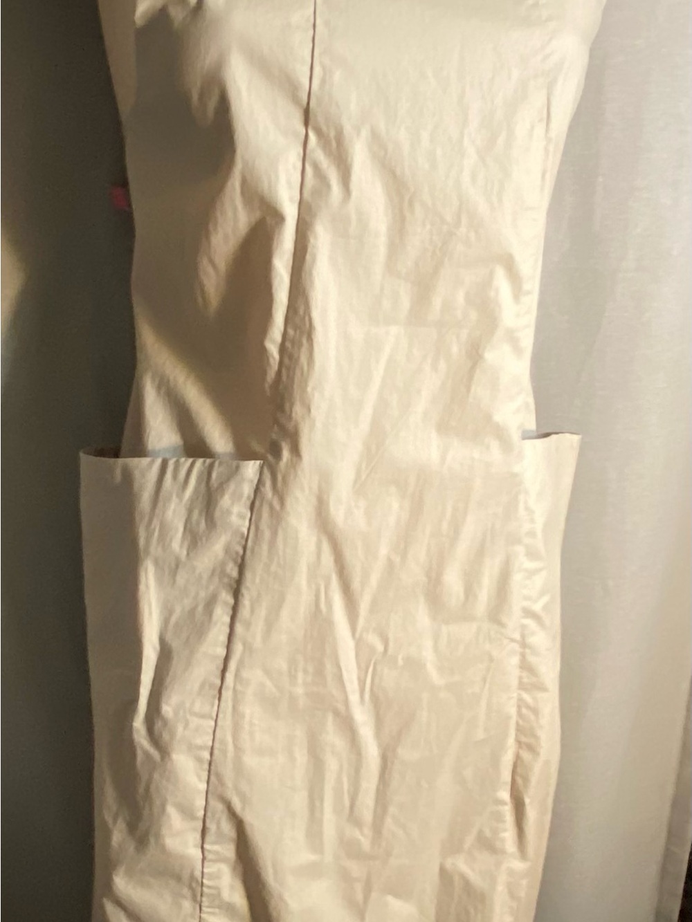 Classic Cream Sleeveless Shift Dress